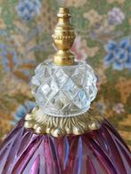 Grote oude dome tafelbel uit Engeland van kristal en koper., Ophalen of Verzenden