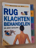 RUGKLACHTEN BEHANDELEN Dr Jenny Sutcliffe  GEZOND EN WEL, Boeken, Ophalen of Verzenden, Gelezen, Gezondheid en Conditie