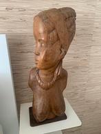 Groot Houten Beeld Vrouw, Ophalen of Verzenden