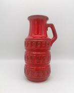 Vintage West germany vaas scheurich Tundra 429-26 Rood, Antiek en Kunst, Ophalen of Verzenden