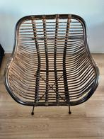 4 Rotan Stoelen - bruin, Huis en Inrichting, Stoelen, Ophalen, Gebruikt, Bruin, Riet of Rotan