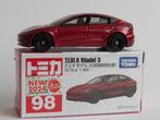 Tomica nr98 Tesla Model 3 (sp) 1/63 3inch tomy, Ophalen of Verzenden, Nieuw, Auto