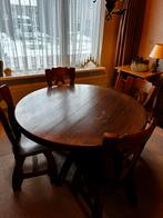 Gratis eethoek donker eiken, Huis en Inrichting, Complete eetkamers, Ophalen, Gebruikt, 4 tot 6 stoelen