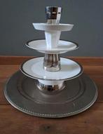 2 X ETAGÉRE PORSELEIN SERVIES CUPCAKE TOREN BUFFET BRUILOFT, Ophalen of Verzenden, Nieuw