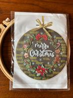 Borduurpakket kerst inclusief alle materialen, Ophalen of Verzenden, Nieuw, Handborduren, Borduurpakket