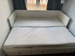 Bedbank/2persoonsbed, Huis en Inrichting, Slaapkamer | Slaapbanken, Ophalen, Gebruikt, Wit, Tweepersoons