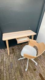 IKEA Lisabo bureau + Fjällberget bureaustoel - Nieuwstaat, Huis en Inrichting, Bureaus, Ophalen, In hoogte verstelbaar, Zo goed als nieuw