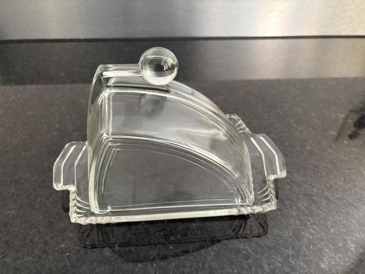 Art Deco glazen kaasstolp, Copier, Leerdam., Antiek en Kunst, Antiek | Glas en Kristal, Ophalen of Verzenden