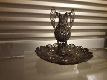 FILIGRAIN MINIATUUR SET in PERFECTE STAAT ( schaal + kan )  beschikbaar voor biedingen