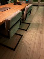 Inhouse Contiro eetkamerstoelen (3x) - Microleder grijs, Huis en Inrichting, Ophalen, Gebruikt, Overige materialen, 50 tot 75 cm