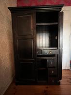 Donkere houten kast van Rofra meubel, Huis en Inrichting, Kasten | Computermeubels, Ophalen, Zo goed als nieuw, 120 tot 170 cm