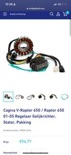 Cagiva Raptor 650 spanningsregelaar stator motoren