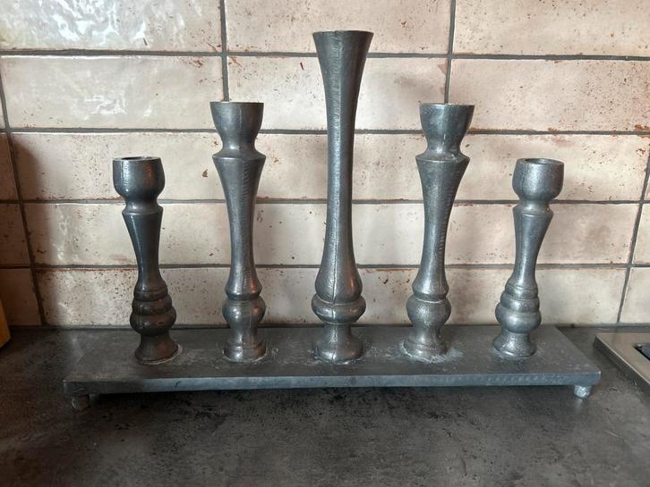 PTMD Home Collection design kandelaar – 5 armen zwaar 42 cm, Huis en Inrichting, Woonaccessoires | Kandelaars en Kaarsen, Ophalen of Verzenden