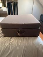 Logeer matras - Leen Bakker, Ophalen, 90 cm, Eenpersoons, Bruin