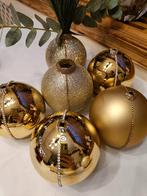 Kerstbal vaasje goud met stras, Ophalen of Verzenden, Nieuw