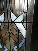 201,5hx143br Set dubbele deuren prachtig glas in lood, Antiek en Kunst, Antiek | Overige Antiek, Ophalen
