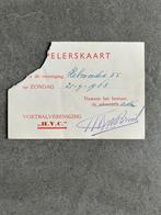 H.V.C. Amersfoort - Helmondia’55 spelerskaart 21 april 1963, Ophalen of Verzenden, Gebruikt, Overige binnenlandse clubs, Overige typen