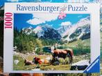 Ravensburger Puzzel 1000 stukjes - Beierse Alpen, Gebruikt, Ophalen of Verzenden, 500 t/m 1500 stukjes, Legpuzzel