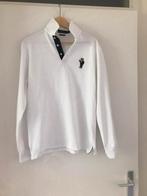 Polo longsleeve Ralph Lauren maat M, Maat 48/50 (M), Wit, Ralph Lauren, Ophalen of Verzenden