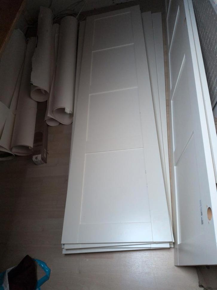 4x Pax Bergsbo Deuren - 50x195 cm, Doe-het-zelf en Verbouw, Deuren en Horren, Gebruikt, Binnendeur, 215 cm of meer, Minder dan 80 cm