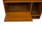 Vintage Dyrlund TV Audio Meubel LP Kast Teak Design, Met plank(en), Gebruikt, Vintage, 25 tot 50 cm