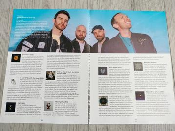 Coldplay 2 pagina’s RecordZine 12 augustus 2025 beschikbaar voor biedingen