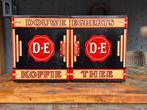 Retro/vintage DE koffieblik groot met deurtjes, Verzamelen, Blikken, Ophalen, Gebruikt, Overige merken