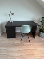 Ikea Malm bureau + ikea forsa lamp + stoel, Huis en Inrichting, Bureaus, Ophalen, Zo goed als nieuw, Bureau