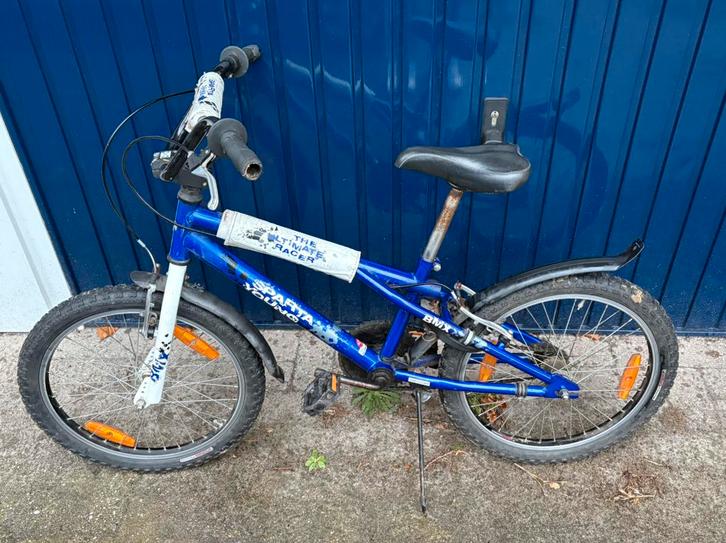 BMX Sparta young blauw met wit, Fietsen en Brommers, Fietsen | Crossfietsen en BMX, Gebruikt, 20 tot 24 inch, Staal, Ophalen