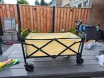Zandkleurige bolderkar 70cm lang 45 cm breed., Caravans en Kamperen, Bolderkarren, Ophalen, Opvouwbaar, Gebruikt