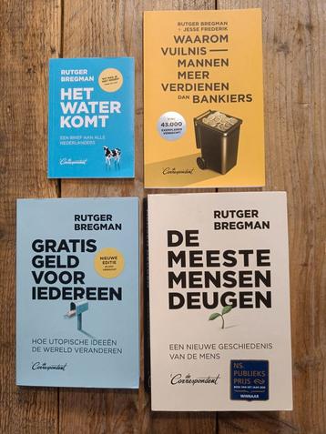 4 Boeken van Rutger Bregman.  beschikbaar voor biedingen