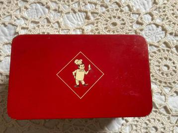 Vintage Bolletje Koektrommel/blik 20x12x9 cm beschikbaar voor biedingen