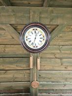 Antieke hangklok met koperen gewichten, Ophalen of Verzenden