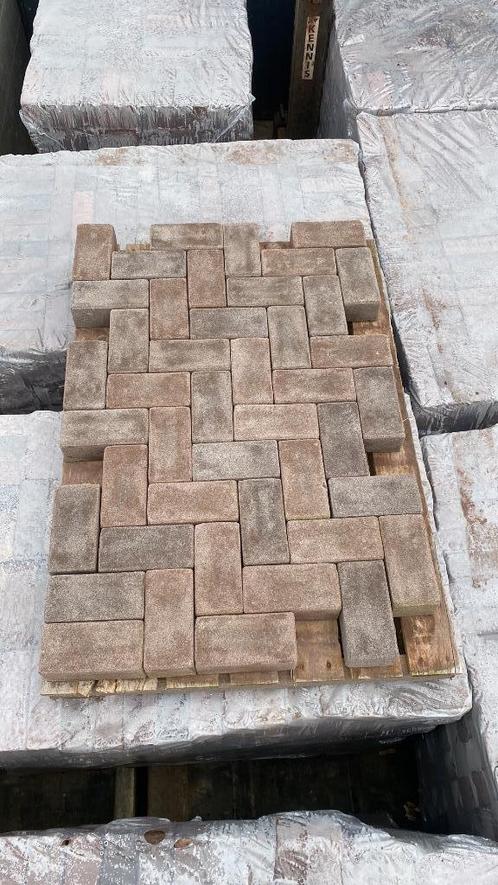 Gebakken Keiformaat Bruin Getrommeld, Tuin en Terras, Tegels en Klinkers, Nieuw, Klinkers, Overige materialen, 10 m² of meer, Ophalen of Verzenden