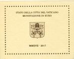 BU set Vaticaan 2017 - 1 cent t/m 2 euro - Blister, Verzenden, Vaticaanstad, Overige waardes, Setje