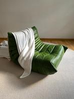 Ligne Roset - Togo - Fauteuil/1-zitter - Dubai Groen Leer, Huis en Inrichting, Fauteuils, Gebruikt, Leer, 100 tot 125 cm, Verzenden