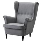 Ikea Strandmon fauteuil oorfauteuil stoel grijs antraciet, Gebruikt, Ophalen of Verzenden