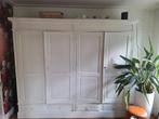 Teakhouten grote witte kast 2.50 breed, Huis en Inrichting, Kasten | Overige, Ophalen, Gebruikt