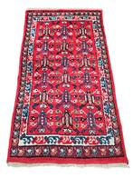 Handmade Persian wool Oriental carpet Kariouan 73x145cm, Persian Perzisch vintage oosters hype, Gebruikt, 100 tot 150 cm, Crème