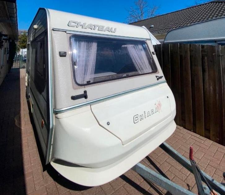 Super nette! Chateau Chiara met voortent en luifel, Caravans en Kamperen, Caravans, Particulier, tot en met 3, Chateau, Douche