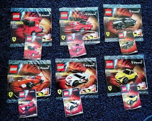 Complete Lego Ferrari V-Power set 2012 - 30190 t/m 30195., Kinderen en Baby's, Speelgoed | Duplo en Lego, Gebruikt, Lego, Complete set