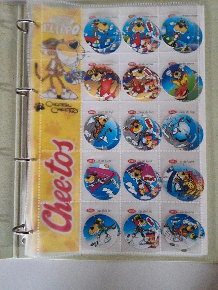 Complete Flippo Verzameling 241A-290 in Boek, Verzamelen, Flippo's, Verzameling, Chester Cheetos, Looney Tunes, Met verzamelmap(pen)