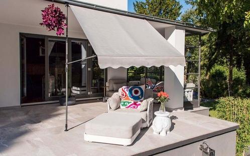 Handmatige intrekbare luifel 200 x 120 cm, Tuin en Terras, Zonneschermen, Nieuw, Uitvalscherm, Ophalen of Verzenden
