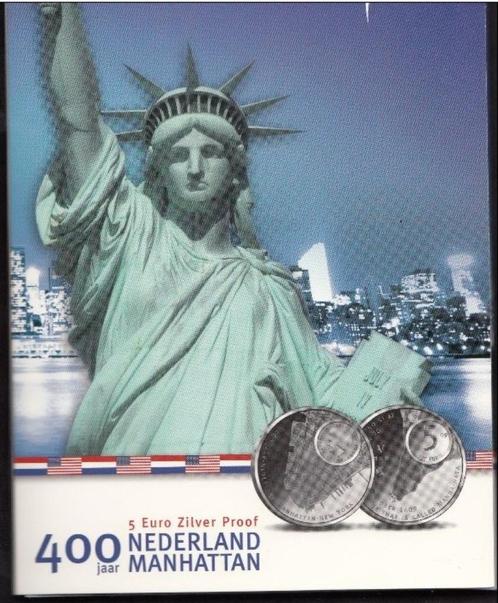 400 JAAR NETHERLANDS - MANHATTAN * 5 EURO 2006 ZILVER PROOF, Postzegels en Munten, Munten | Europa | Euromunten, Losse munt, 5 euro