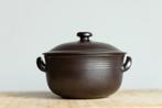 Hoganas keramik stoneware bruine pot met deksel vintage, Antiek en Kunst, Antiek | Keramiek en Aardewerk, Ophalen of Verzenden