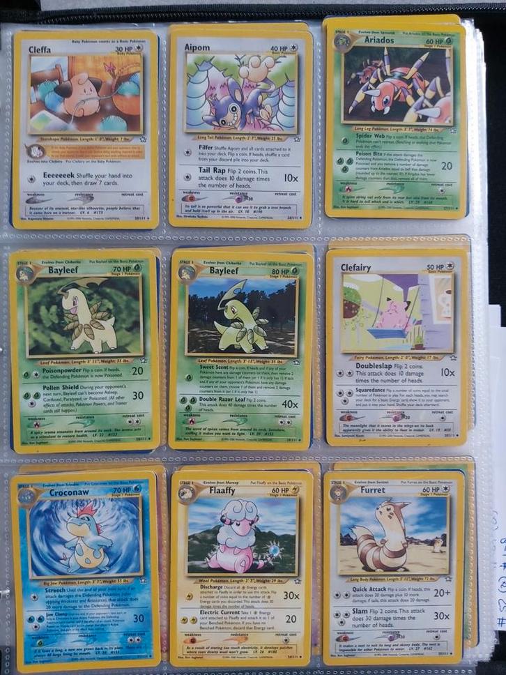Neo Genesis Pokemon Kaarten - Goede Staat!, Hobby en Vrije tijd, Verzamelkaartspellen | Pokémon, Gebruikt, Meerdere kaarten, Ophalen of Verzenden
