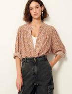 Sessun wijdvallende print blouse viscose mt M, Sessun, Ophalen, Zo goed als nieuw, Maat 38/40 (M)