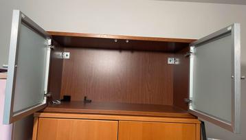 2x IKEA Effectiv wandkast - middenbruin beschikbaar voor biedingen