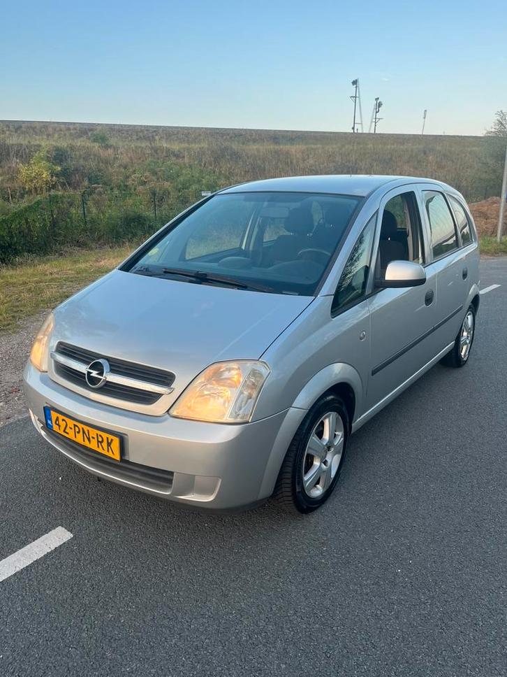 Opel Meriva 1.6 8V 2004 Grijs, Auto's, Opel, Bedrijf, Meriva, ABS, Airbags, Airconditioning, Alarm, Boordcomputer, Centrale vergrendeling