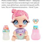 MGA Glitter Babyz Marina Finley Babypop, Ophalen of Verzenden, Nieuw, Babypop